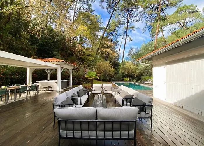 Spacieuse Avec Jacuzzi Et Piscine Chauffée à Hossegor - Fr-1-413-261 Soorts-Hossegor